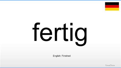 fertig englisch|fertig in german.